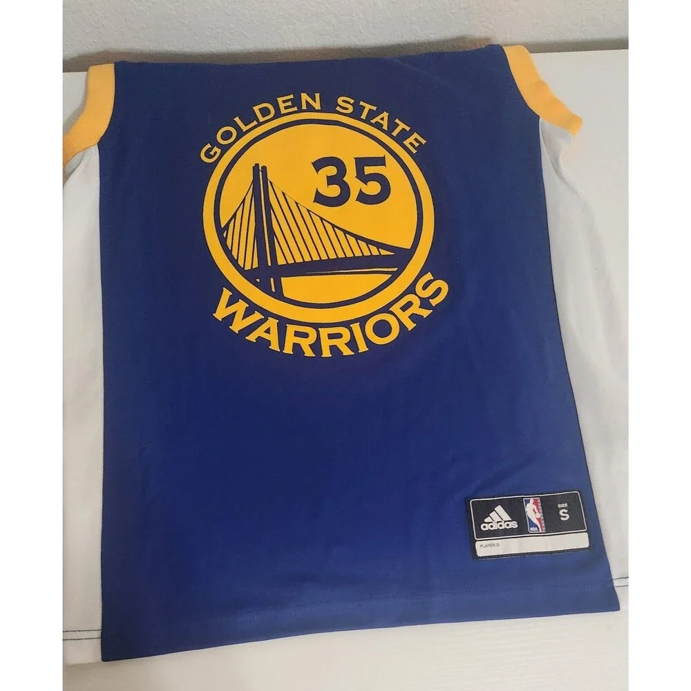 Adidas Golden State Warriors Jersey Kevin Durant #35 Youth Size SMALL